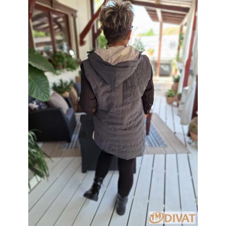 Nature vékony mellény szürke, fekete, bézs színben