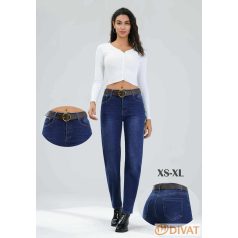 Bő szárú farmernadrág sötétkék XS-XL-ig